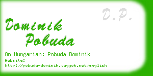 dominik pobuda business card